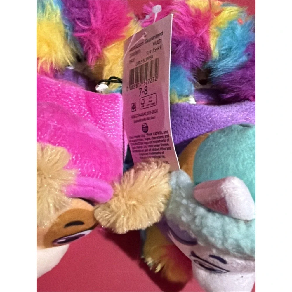 Paw Patrol Slippers Toddler Girls 7-8 Everest Sky House Shoes Kids Fuzzy